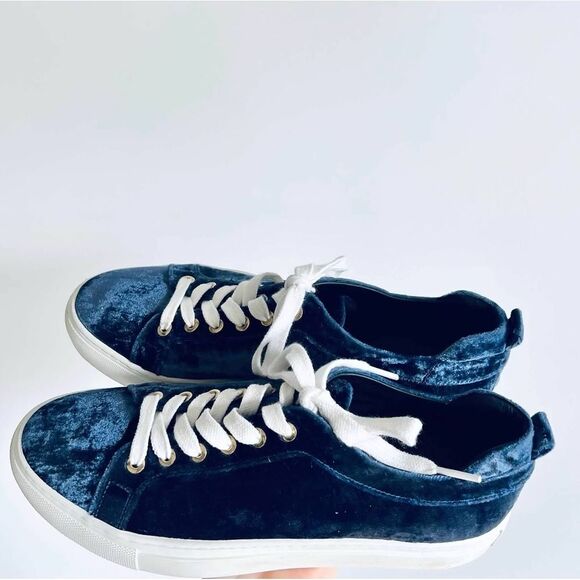 M. Gemi Palestra Minimo Velvet Edit Special Collection Blue Velvet Sneaker 37.5 - Picture 4 of 16